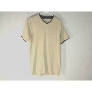 Sovereign State T-shirt Mens M Beige V Neck Pullover‎ Short Sleeve Earthy